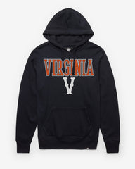 VIRGINIA CAVALIERS VINTAGE STRAIGHT BLOCK '47 HEADLINE HOOD