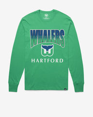 HARTFORD WHALERS VINTAGE SWEEP DOWN '47 FRANKLIN LONG SLEEVE TEE