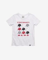 CINCINNATI REDS COOPERSTOWN CAP OFF '47 KID'S FRANKLIN TEE