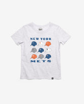 NEW YORK METS COOPERSTOWN CAP OFF '47 KID'S FRANKLIN TEE