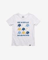 SEATTLE MARINERS COOPERSTOWN CAP OFF '47 KID'S FRANKLIN TEE