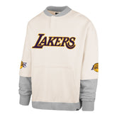 LOS ANGELES LAKERS TRIFECTA '47 DOUBLE LAYERED SNAP CREW