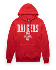 WISCONSIN BADGERS VINTAGE STRAIGHT BLOCK '47 HEADLINE HOOD