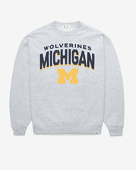 MICHIGAN WOLVERINES CAMPUS ARCH CLOUD '47 OVERSIZED CREW WOMENS
