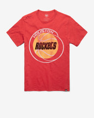 HOUSTON ROCKETS HARDWOOD CLASSICS GRIT '47 SCRUM TEE