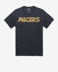 INDIANA PACERS HARDWOOD CLASSICS GRIT WORDMARK '47 SCRUM TEE