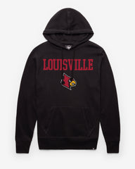 LOUISVILLE CARDINALS STRAIGHT BLOCK '47 HEADLINE HOOD