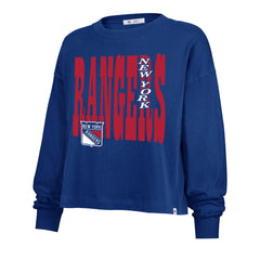 NEW YORK RANGERS BOLD STACK '47 SYDNEY LONG SLEVEE TEE WOMENS