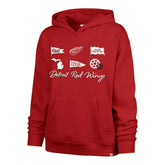 DETROIT RED WINGS BOW AND BANNERS '47 NAOMI HOOD WOMENS