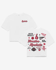 HOUSTON ROCKETS COLLAGE SCRIPT '47 REED CITY TEE WOMENS