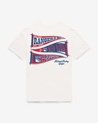 NEW YORK RANGERS BOW AND BANNER BACKER '47 SADIE TEE WOMENS
