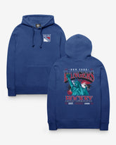 NEW YORK RANGERS BACKER '47 HEADLINE HOOD