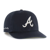 ATLANTA BRAVES CHAIN SIDE STITCH '47 CLEAN UP FLAT BRIM
