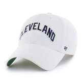 CLEVELAND GUARDIANS COOPERSTOWN GRANDSTAND PIQUE SCRIPT '47 CLEAN UP