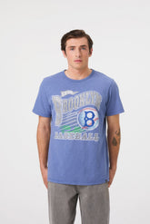 LOS ANGELES DODGERS COOPERSTOWN GAME WORN HEAVY '47 SLUB TEE
