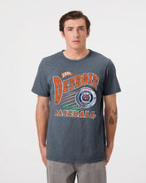 DETROIT TIGERS COOPERSTOWN GAME WORN HEAVY '47 SLUB TEE
