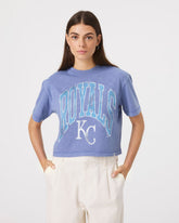 KANSAS CITY ROYALS MINDI HEAVY '47 SLUB CROP TEE WOMENS
