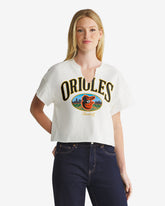 BALTIMORE ORIOLES OPEN CITY '47 OVERSIZED NOTCH NECK TEE WOMENS