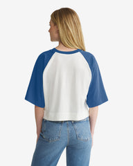 FLORIDA GATORS VINTAGE INFIELD SHIFT '47 RAGLAN CROP TEE WOMENS