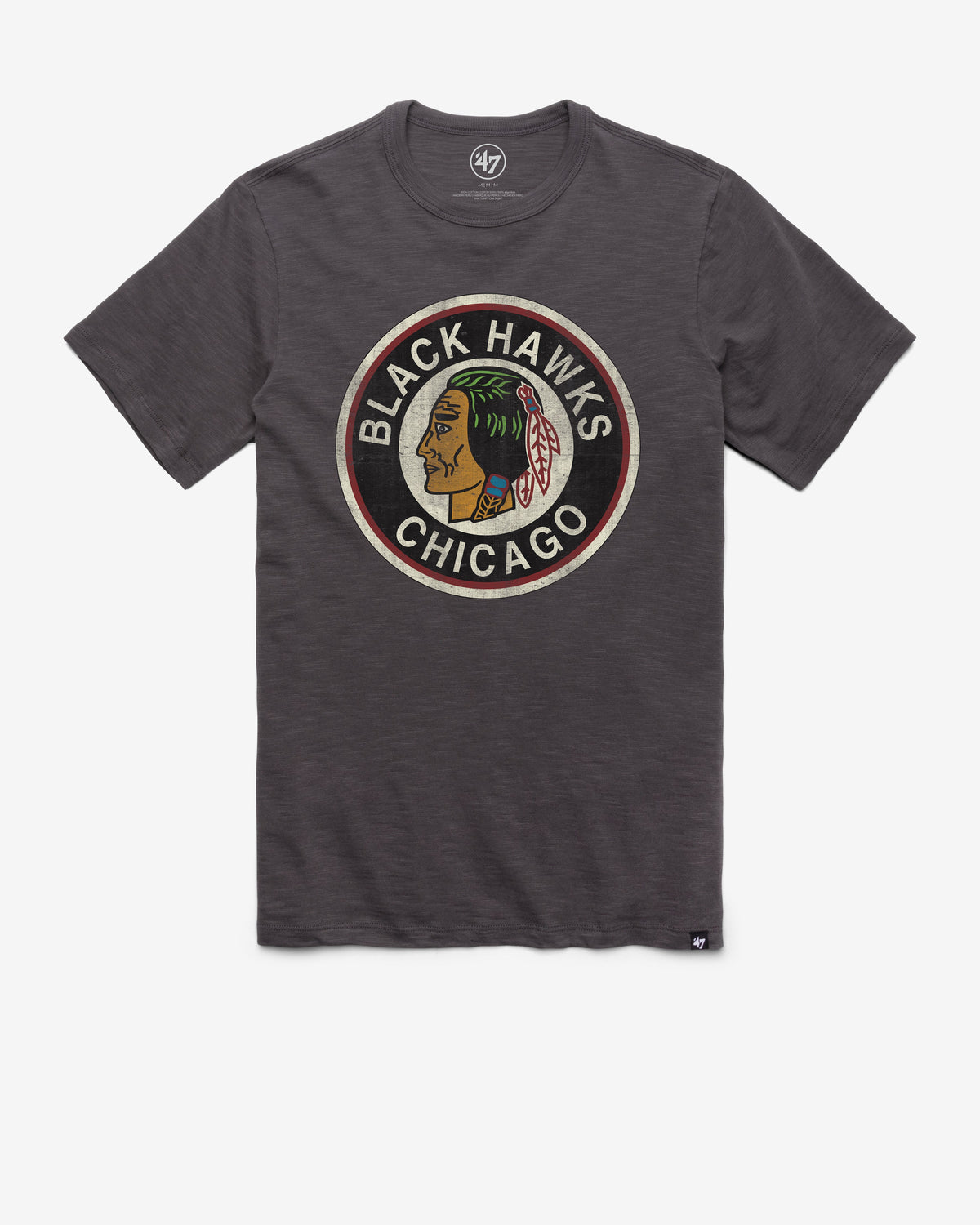 CHICAGO BLACKHAWKS VINTAGE GRIT '47 SCRUM TEE