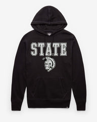 MICHIGAN STATE SPARTANS VINTAGE STRAIGHT BLOCK '47 HEADLINE HOOD