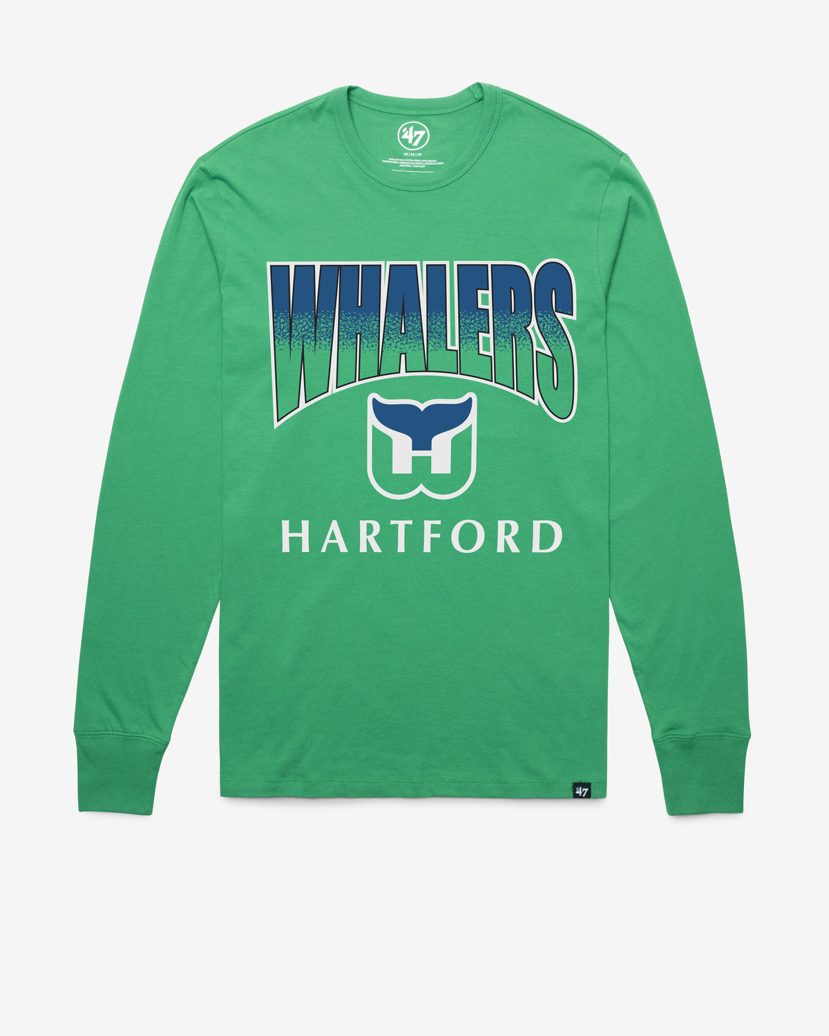 HARTFORD WHALERS VINTAGE SWEEP DOWN '47 FRANKLIN LONG SLEEVE TEE