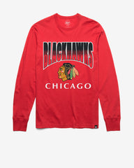 CHICAGO BLACKHAWKS SWEEP DOWN '47 FRANKLIN LONG SLEEVE TEE
