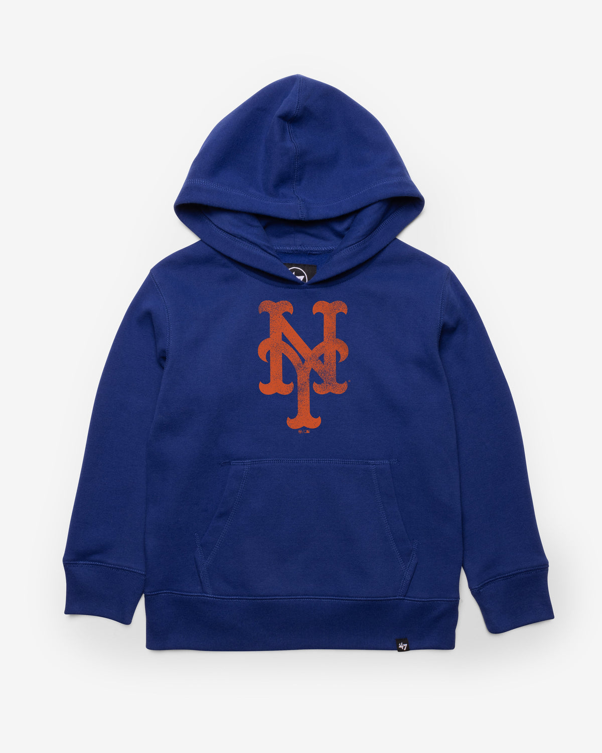 NEW YORK METS DISTRESSED IMPRINT '47 KID'S HEADLINE HOOD