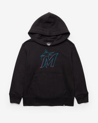 MIAMI MARLINS DISTRESSED IMPRINT '47 KID'S HEADLINE HOOD