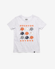 HOUSTON ASTROS COOPERSTOWN CAP OFF '47 KID'S FRANKLIN TEE
