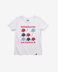 WASHINGTON NATIONALS COOPERSTOWN CAP OFF '47 KID'S FRANKLIN TEE