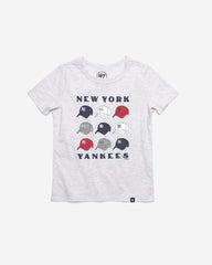 NEW YORK YANKEES COOPERSTOWN CAP OFF '47 KID'S FRANKLIN TEE