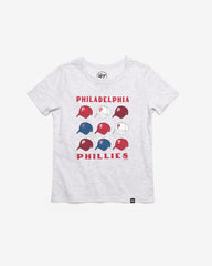 PHILADELPHIA PHILLIES COOPERSTOWN CAP OFF '47 KID'S FRANKLIN TEE