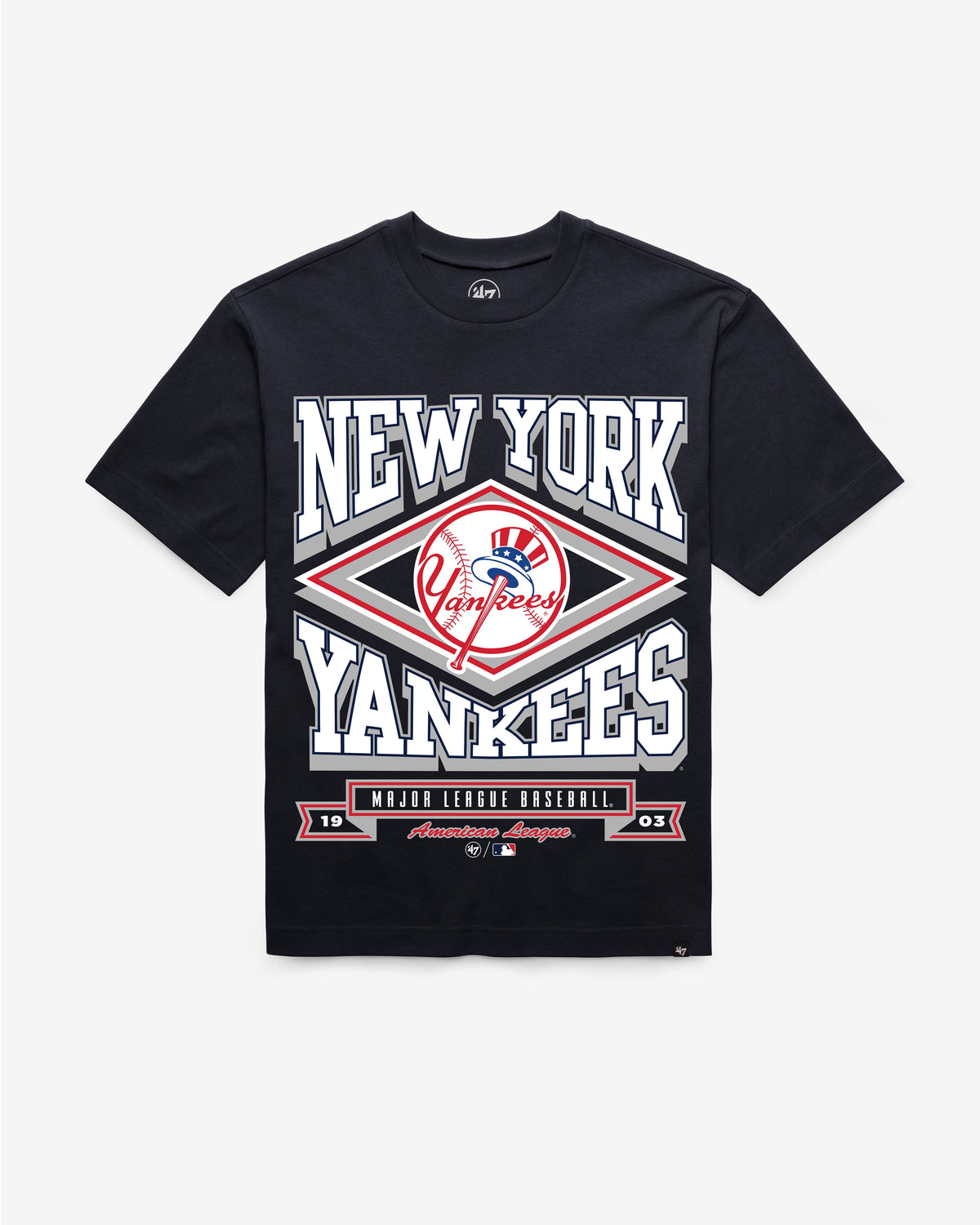 NEW YORK YANKEES HEATER '47 FOUNDATION TEE