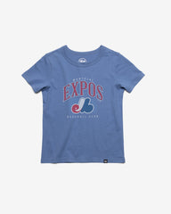 MONTREAL EXPOS COOPERSTOWN DOUBLE HEADER '47 KID'S FRANKLIN TEE