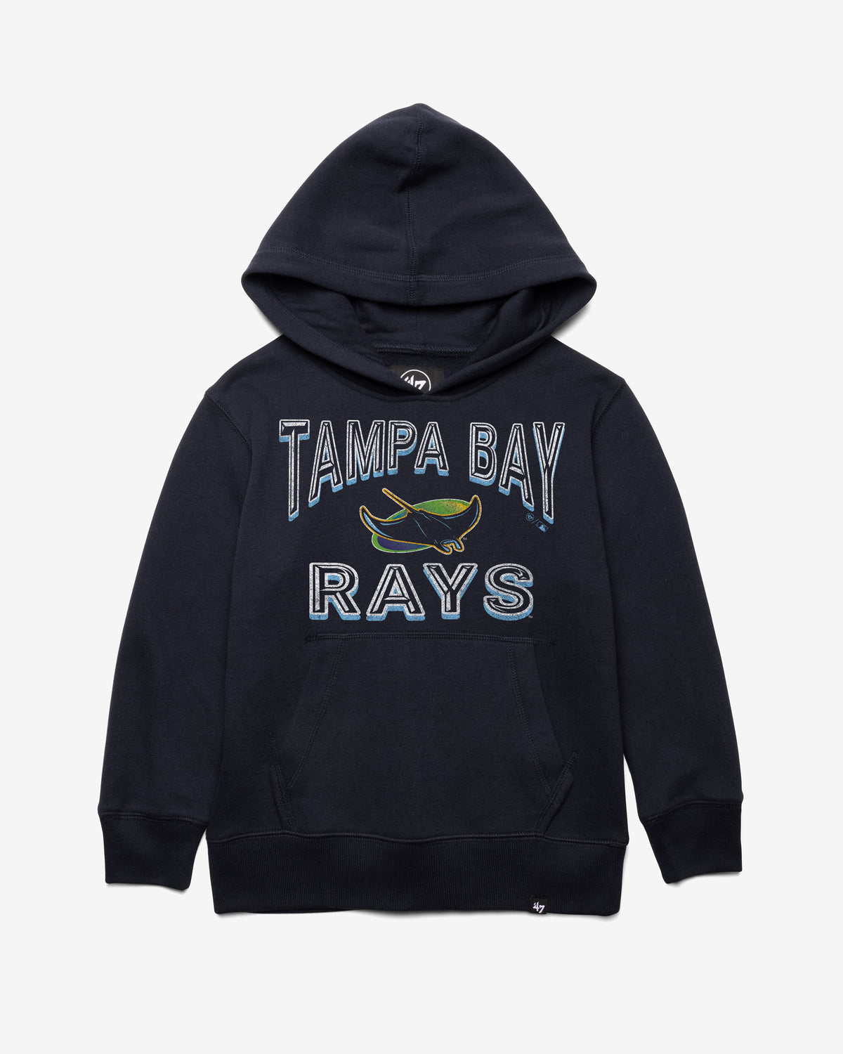 TAMPA BAY RAYS FAN OUT '47 KID'S HEADLINE HOOD
