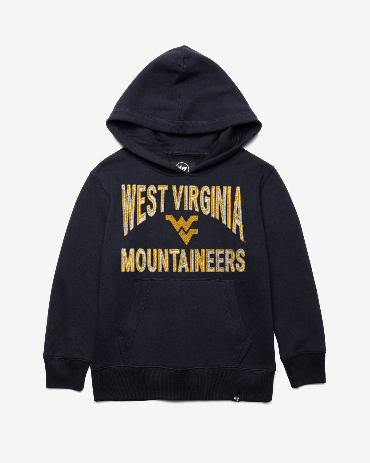 WEST VIRGINIA MOUNTAINEERS FAN OUT '47 KID'S HEADLINE HOOD