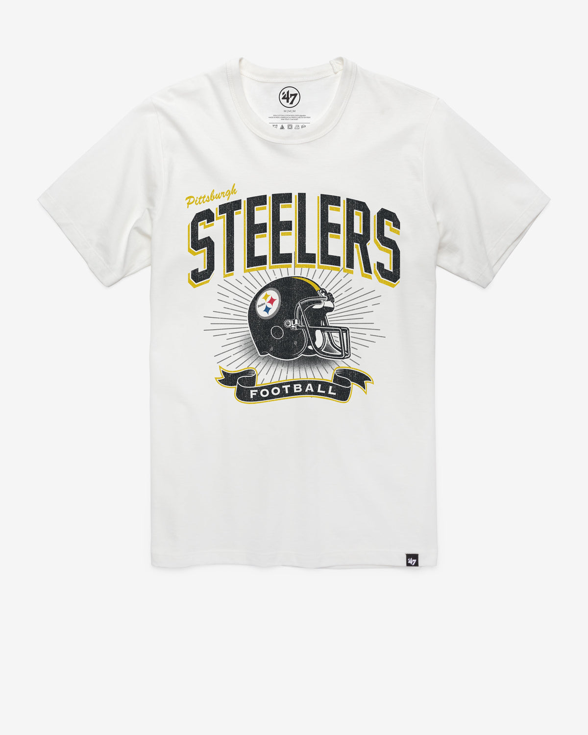 PITTSBURGH STEELERS HISTORIC PRIME '47 PLAY FRANKLIN TEE