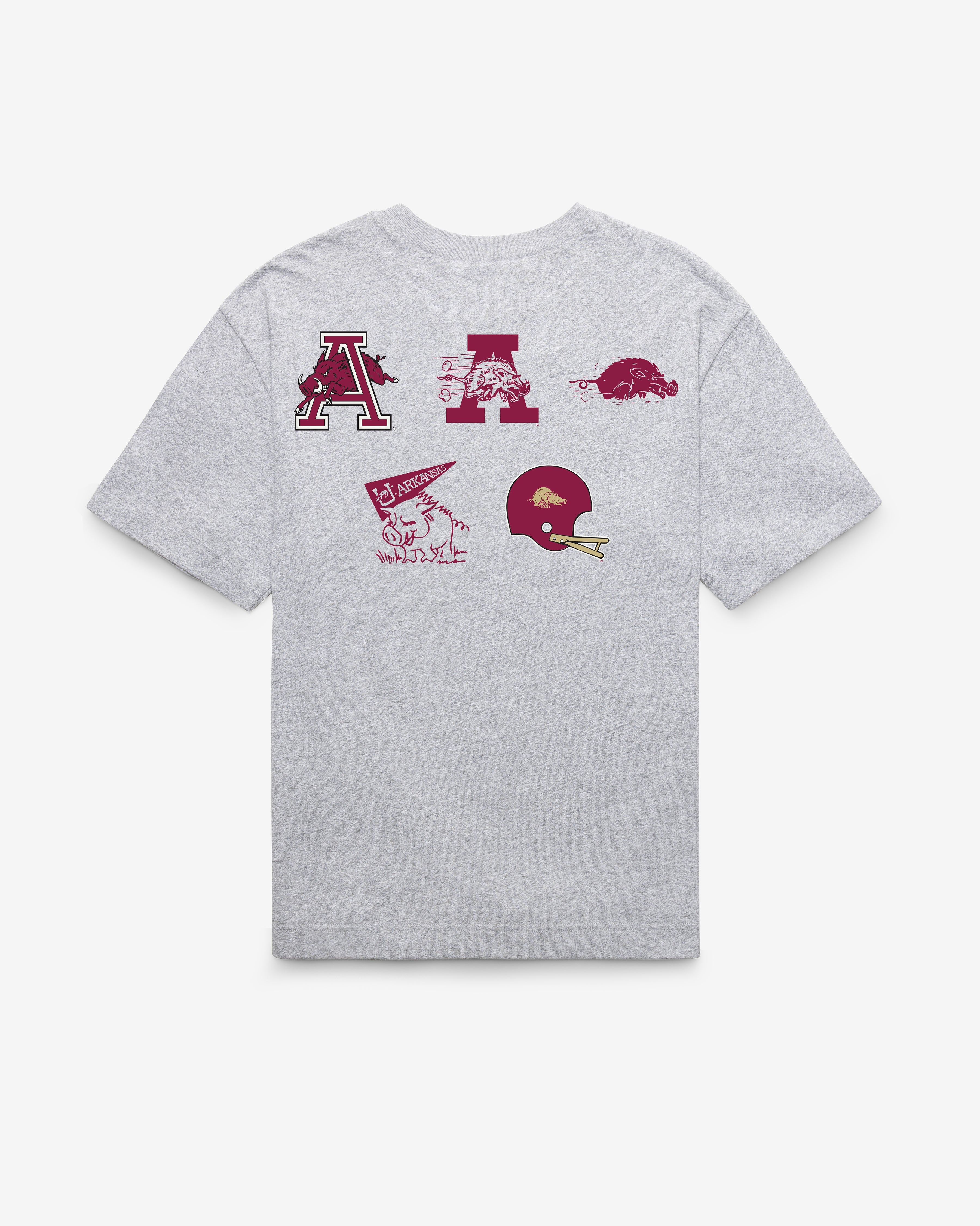 ARKANSAS RAZORBACKS VINTAGE HISTORY LOCK '47 FOUNDATION TEE