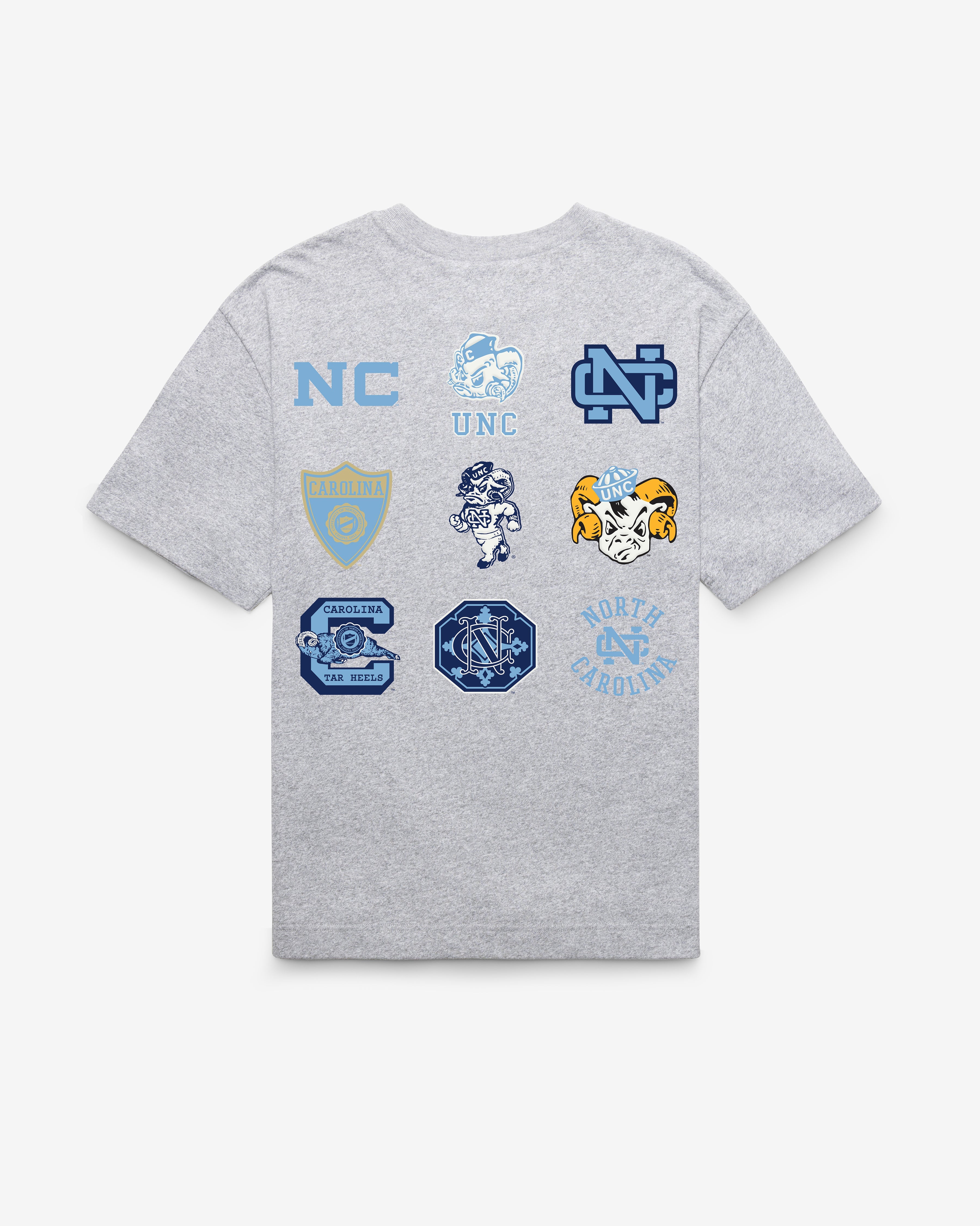 NORTH CAROLINA TAR HEELS UNC VINTAGE HISTORY LOCK '47 FOUNDATION TEE