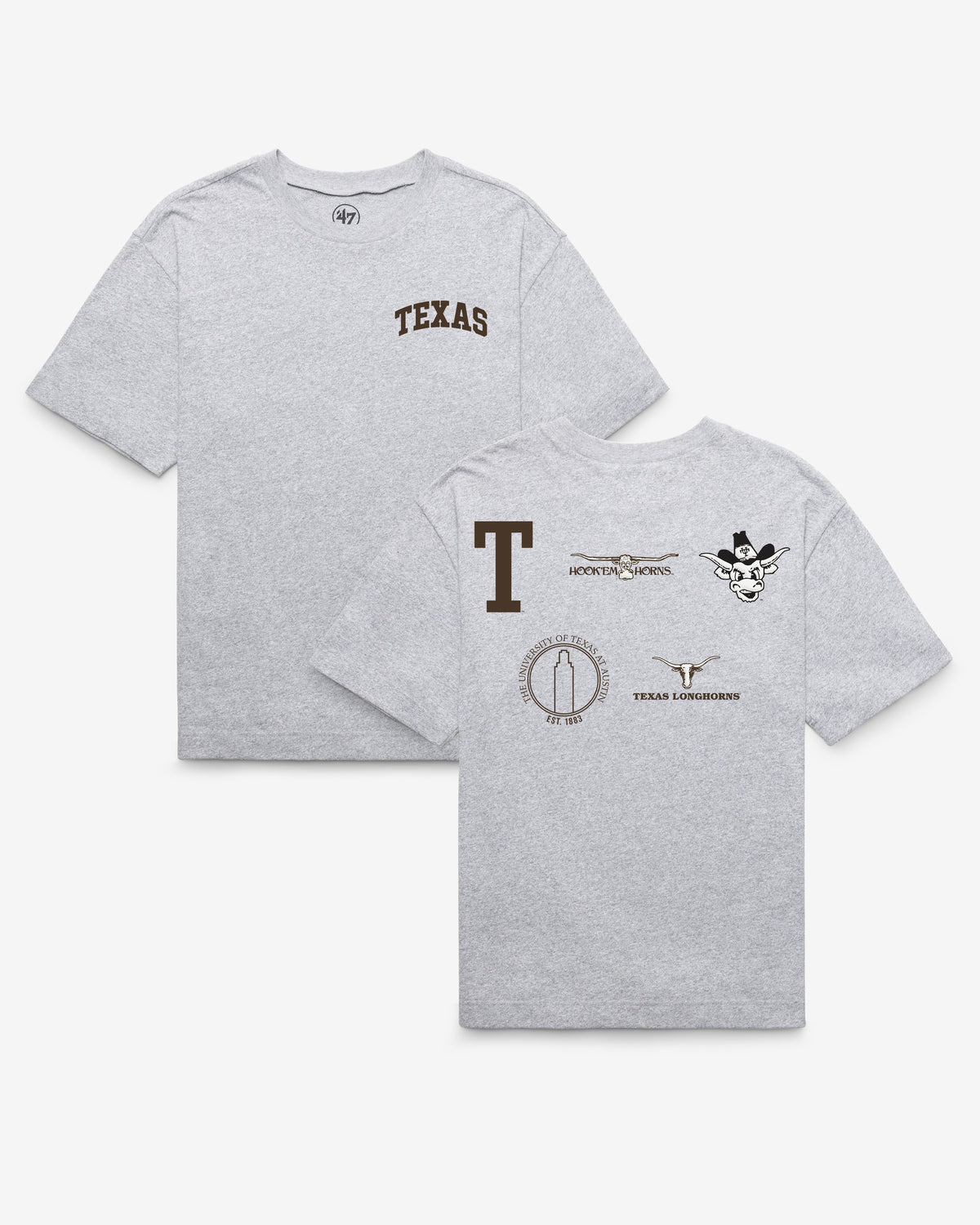 TEXAS LONGHORNS VINTAGE HISTORY LOCK '47 FOUNDATION TEE