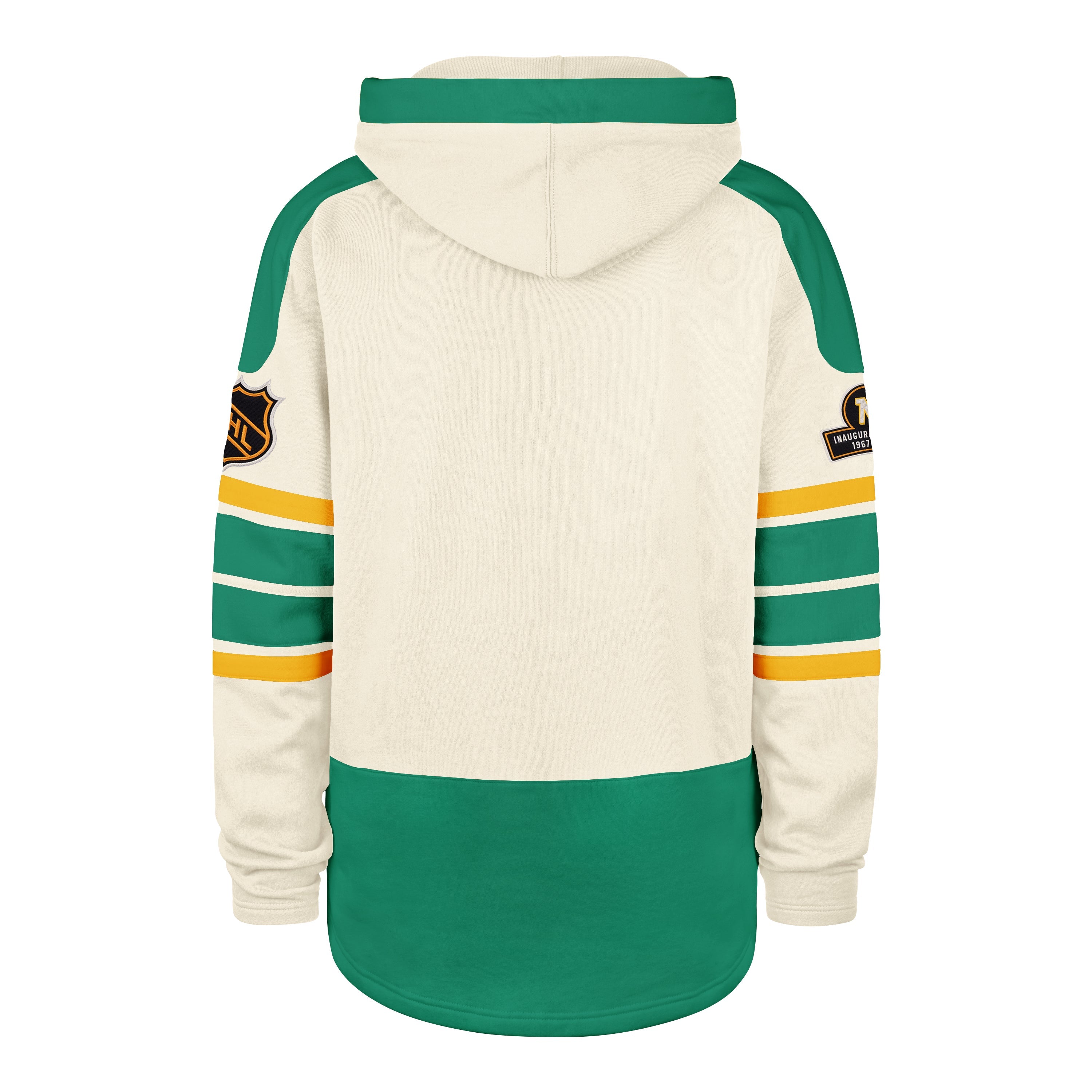 OLD TIME HOCKEY MINNESOTA NORTH STARS / DALLAS STARS VINTAGE PUCK DROP DUAL '47 HERITAGE LACER