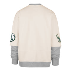 MILWAUKEE BUCKS TRIFECTA '47 DOUBLE LAYERED SNAP CREW
