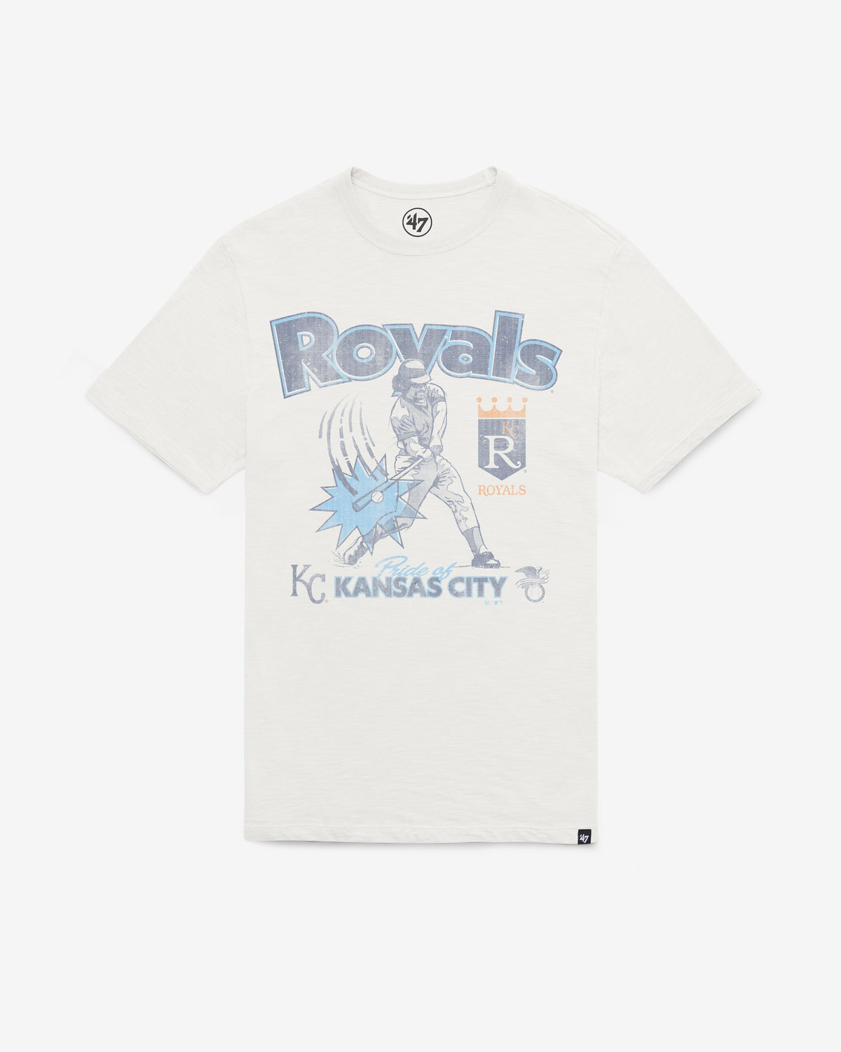 KANSAS CITY ROYALS COOPERSTOWN SWINGIN' '47 SCRUM TEE