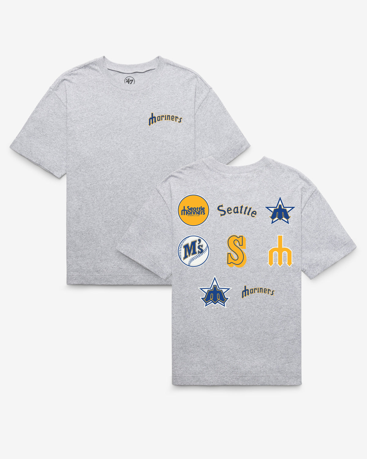 SEATTLE MARINERS COOPERSTOWN HISTORY LOCK '47 FOUNDATION TEE