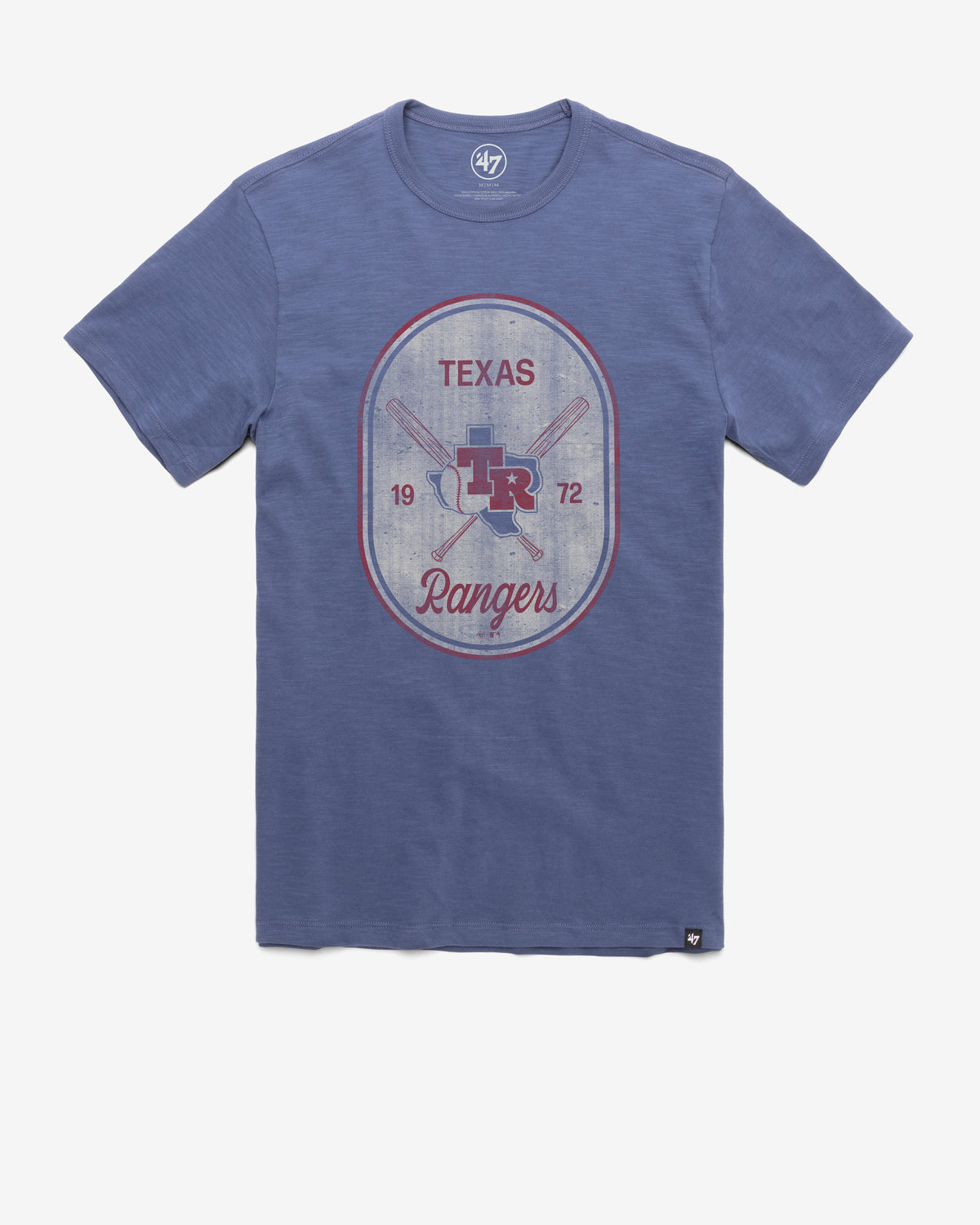 TEXAS RANGERS COOPERSTOWN CROSS PATCH '47 SCRUM TEE
