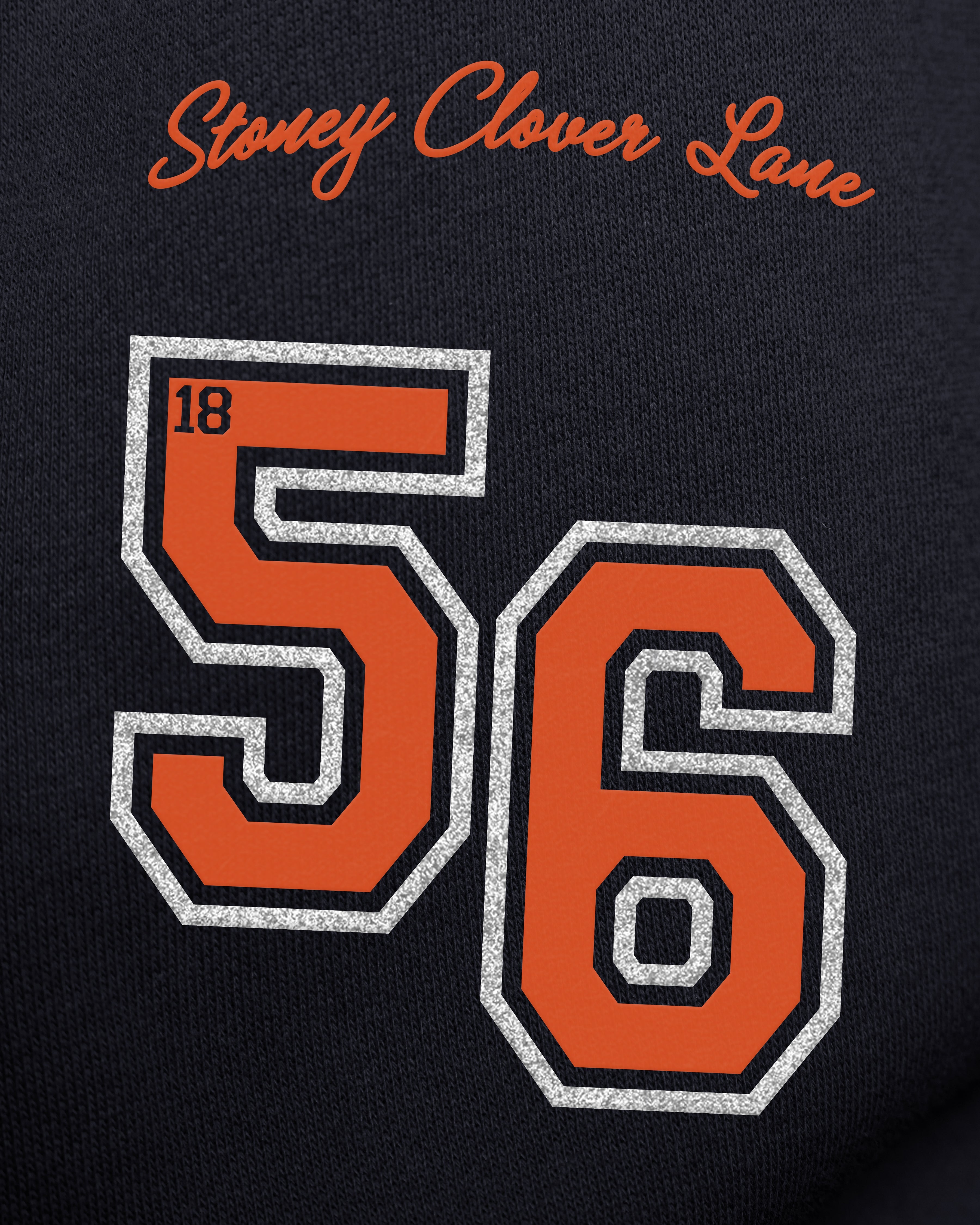 AUBURN TIGERS STONEY CLOVER LANE X '47 OVERSIZED GLITTER ARCH CREW WOMENS
