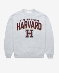 HARVARD CRIMSON CAMPUS ARCH CLOUD '47 OVERSIZED CREW WOMENS