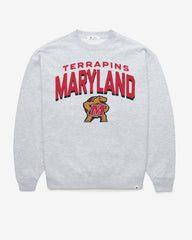 MARYLAND TERRAPINS CAMPUS ARCH CLOUD '47 OVERSIZED CREW WOMENS