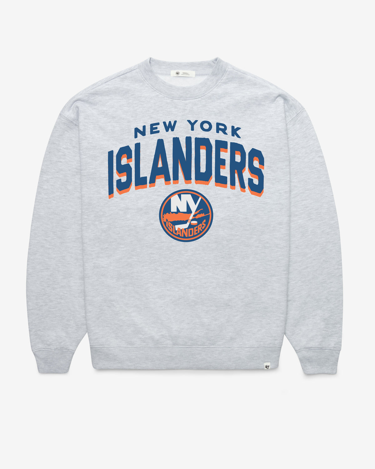 NEW YORK ISLANDERS CAMPUS ARCH CLOUD '47 OVERSIZED CREW WOMENS